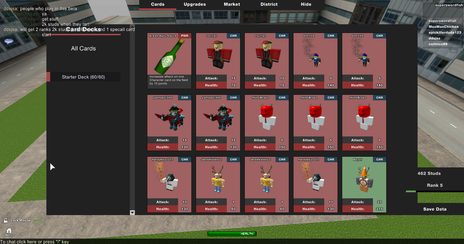 ROBLOX CARD GAME 